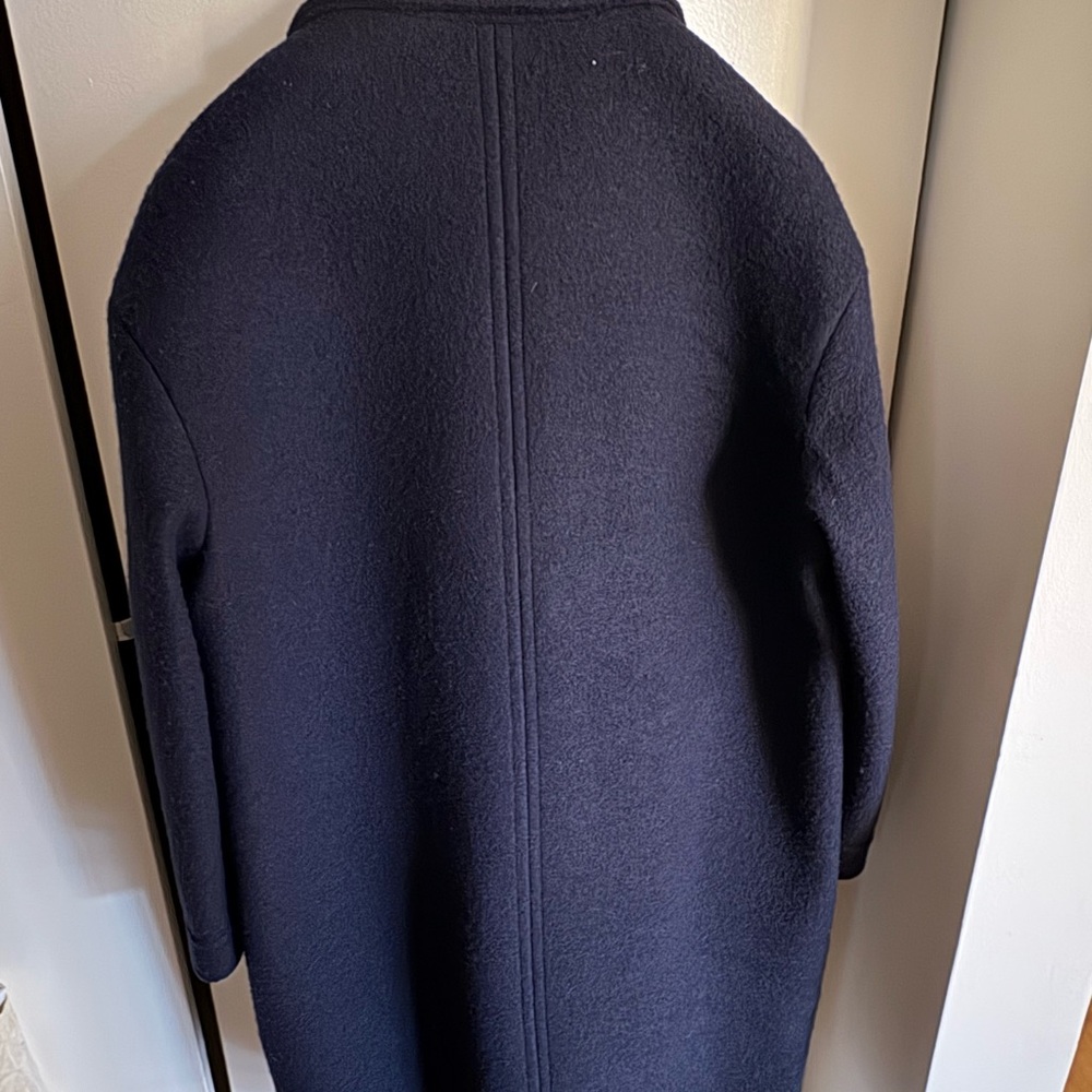 A.P.C. Dark Blue Wool Overcoat - Picture 3 of 7